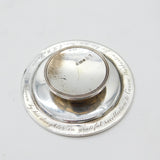 Victorian Sterling Silver IHS Communion Mourning Plate Antique 1839 London