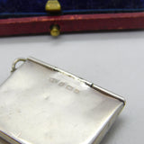 Edwardian Sterling Silver Envelope Stamp Case Fob Pendant 1903 Birmingham