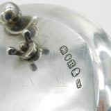 George III Sterling Silver Desk Stand & Cut Glass Ink Pots Antique 1812 London