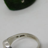 Sterling Silver & Enamel Masonic Swivel Signet Ring Vintage 1987 Birmingham
