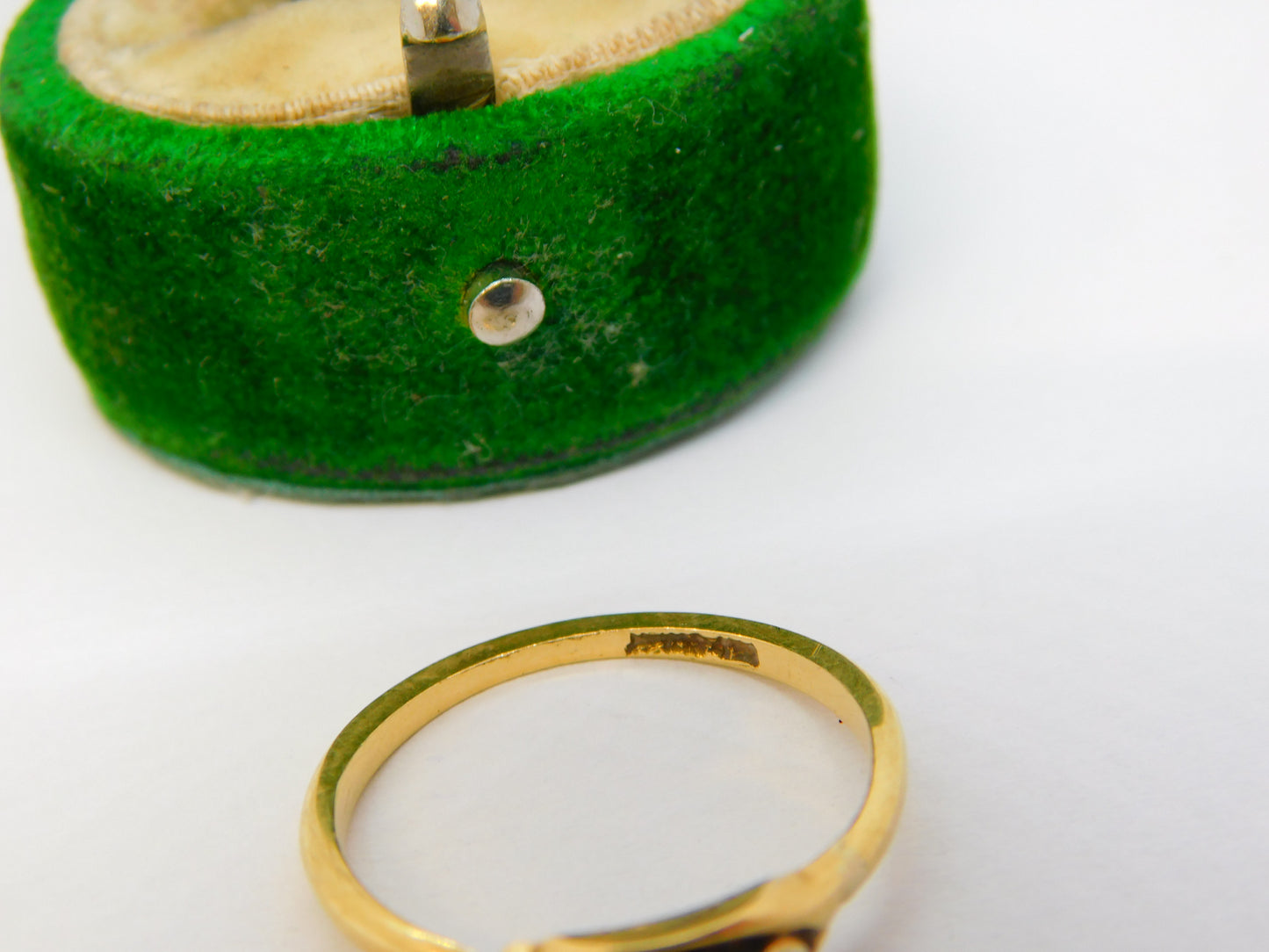Victorian 18ct Yellow Gold Three-Stone Diamond Dress Ring Antique c1890