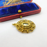 18th Century Spanish Colonial Philippines Silver Gilt Filigree Reliquary Pendant c1750