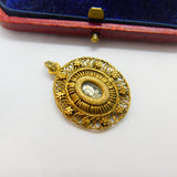 18th Century Spanish Colonial Philippines Silver Gilt Filigree Reliquary Pendant c1750