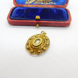18th Century Spanish Colonial Philippines Silver Gilt Filigree Reliquary Pendant c1750