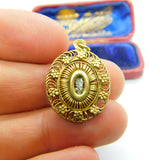 18th Century Spanish Colonial Philippines Silver Gilt Filigree Reliquary Pendant c1750