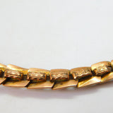 Rolled Gold A.M Charnier Pocket Watch Chain with Bolt Ring c1920 Antique Deco