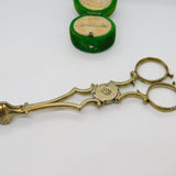 George II Sterling Silver Gilt Shell Bowl Sugar Nips Antique c1750