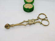 George II Sterling Silver Gilt Shell Bowl Sugar Nips Antique c1750