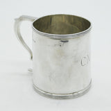 Mappin & Webb Sterling Silver Christening Mug Tankard 1921 Antique Art Deco