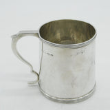 Mappin & Webb Sterling Silver Christening Mug Tankard 1921 Antique Art Deco