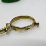 George II Sterling Silver Gilt Shell Bowl Sugar Nips Antique c1750