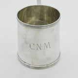Mappin & Webb Sterling Silver Christening Mug Tankard 1921 Antique Art Deco