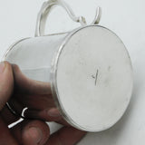 Mappin & Webb Sterling Silver Christening Mug Tankard 1921 Antique Art Deco