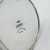 Edwardian Sterling Silver Lined Pattern Christening Mug 1907 Chester Antique