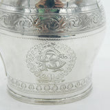 Georgian Sterling Silver Floral Pattern Cream Jug 1796 London Antique