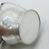 Georgian Sterling Silver Floral Pattern Cream Jug 1796 London Antique