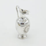 Victorian Aston & Son Sterling Silver IHS Small Communion Wine Jug c1860 Antique