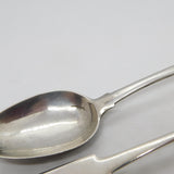 George IV Aberdeen Scottish Sterling Silver Teaspoon Pair Antique c1821 J. Pirie