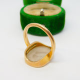 George I 9ct Gold Set Rock Crystal Intaglio Seal 'Samuel Pepys' Signet Ring c1710