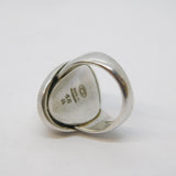 Georg Jensen Danish Sterling Silver Button Ring 46A Harald Nielsen Antique c1940