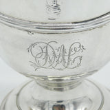 King George II Sterling Silver Two Handled Loving Cup Copper Base c1730 Antique
