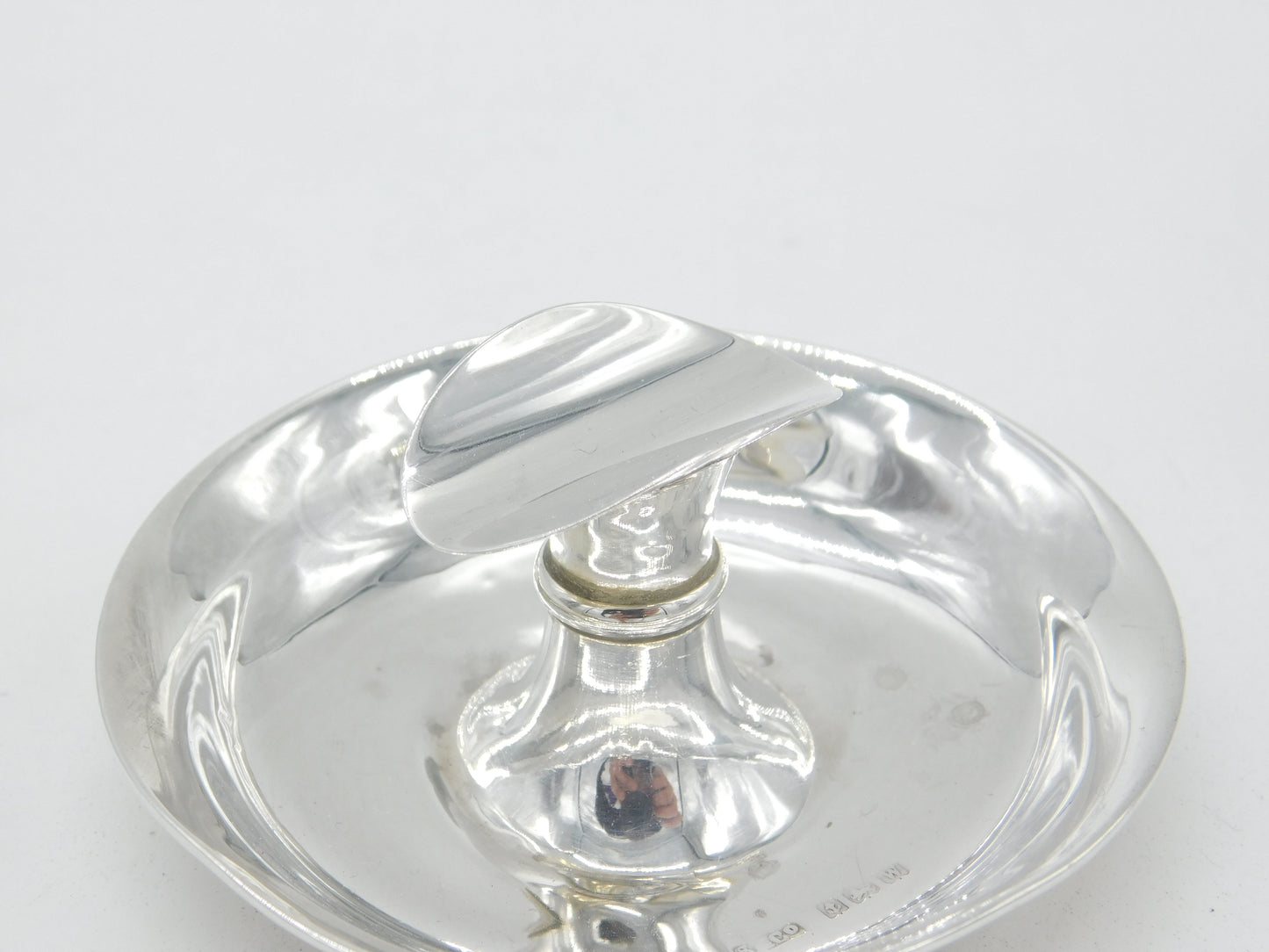 Sterling Silver Bachelor's Cigar Ashtray Antique 1921 Art Deco Birmingham