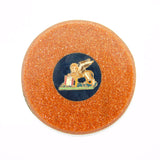 Georgian Grand Tour Goldstone Micro-Mosaic Lion of Venice Plaque Antique c1830