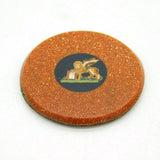 Georgian Grand Tour Goldstone Micro-Mosaic Lion of Venice Plaque Antique c1830
