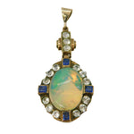 Antique Gold Opal Pendant