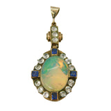 Antique Gold Opal Pendant
