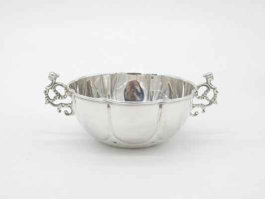 Edwardian Sterling Silver Twin Handled Quaich Cup 1902 London Antique