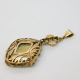 19th Century 14ct Gold, Blue & White Sapphire, Water Opal Drop Pendant Antique c1890