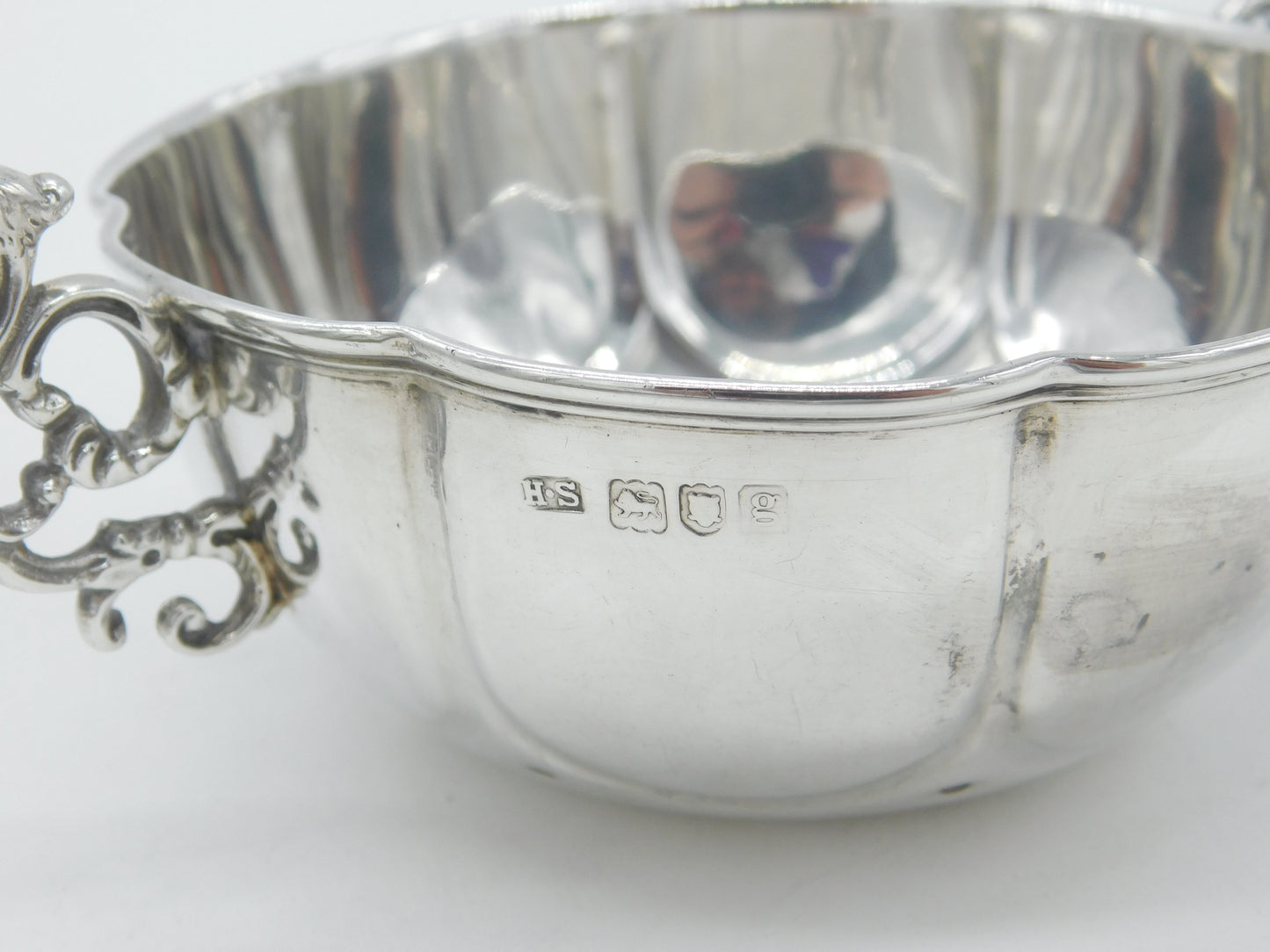 Edwardian Sterling Silver Twin Handled Quaich Cup 1902 London Antique