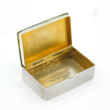 Victorian Sterling Silver & Enamel 'Who the Devil are You' Vesta Case Antique 1887 Birmingham