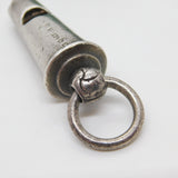 Victorian Sterling Silver Working Military Whistle Antique 1852 Birmingham