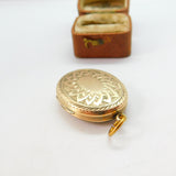 Victorian 9ct Gold Back & Front 'In Memory Of' Mourning Locket c1860 Antique