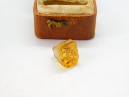 Georgian Carved Citrine Un-Mounted Capricorn the Goat Intaglio Seal c1810 AF