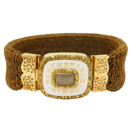Victorian gold mourning bracelet