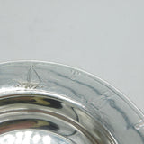 Sterling Silver Child's Pictorial Christening Plate Antique 1935 Birmingham Deco