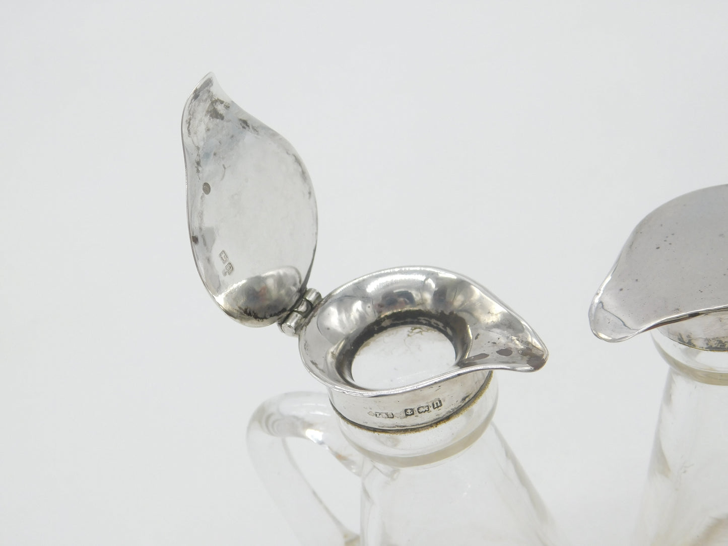 Pair of Sterling Silver Whisky Tots or Noggins 1912 Birmingham Levi & Salaman