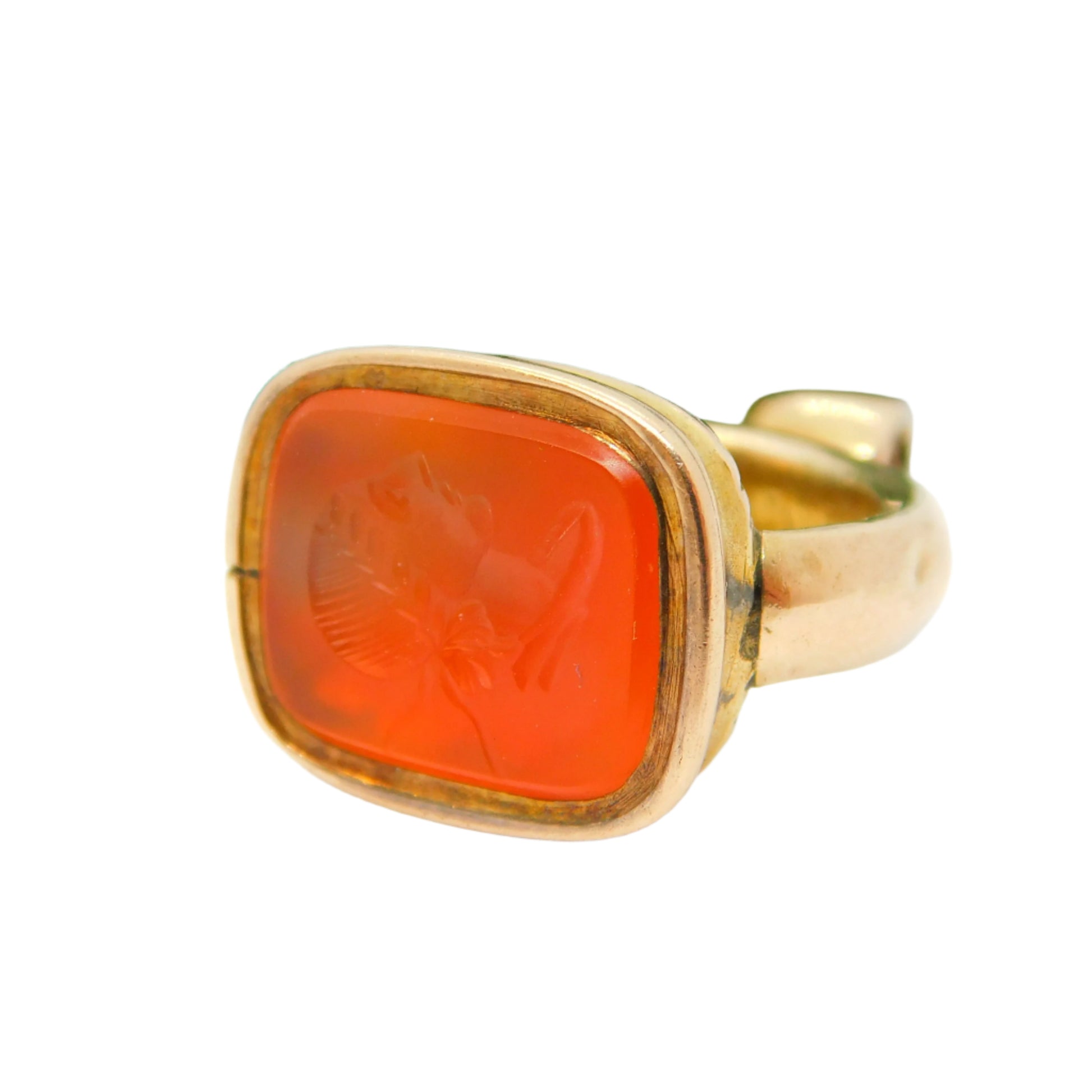 gold fob seal agate roman georgian