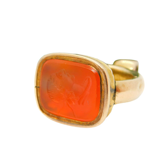 gold fob seal agate roman georgian