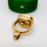 George III 9ct Gold Carved Carnelian Agate Roman Senator Intaglio Seal Fob c1820