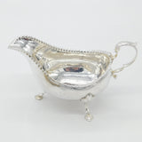 Large Irish Georgian Sterling Silver Scrolled Edge Sauce Boat 1803 Dublin