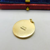 9ct Yellow Gold St Christopher Patron of Travel Charm Pendant 1968 Birmingham