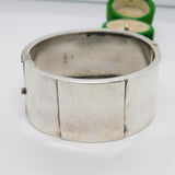 Victorian Sterling Silver Aesthetic Movement Cuff Bangle Antique 1883 Birmingham