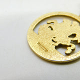 9ct Yellow Gold St George & the Dragon Pendant Vintage c1970 Sheffield