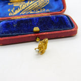 9ct Yellow Gold Squirrel with the Pearl Nut Charm Pendant 1963 Birmingham