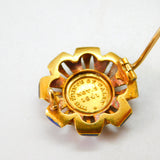 Boxed Pair of 18ct & 22ct Gold & Enamel Commemorative Brooches 'Prince Albert Edward of Wales' Born 1841