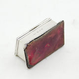 Victorian Sterling Silver Double Stamp Box Antique 1897 Birmingham